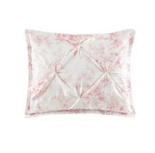 Armoire Collection Standard Toile Floral Pillow Sham Pink, New