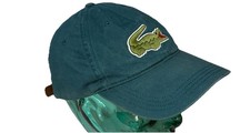 Lacoste Strapback Dad Hat Leather Strap Patch Adjustable