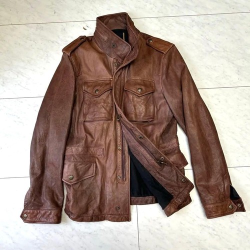 Avirex veste cuir mouton - veste, en