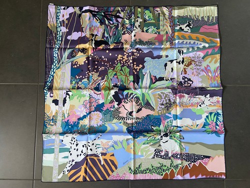 Foulard carré hermès - en, soie