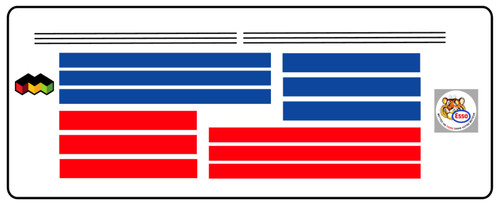 Decals bandes couleur esso - decals,