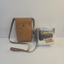 Vintage Polaroid SX-70 Land Camera W/ Leather Case UNTESTED Expired Sealed Film
