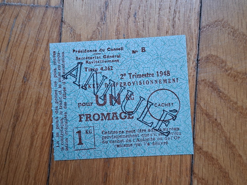 Rationnement ticket - rationnement,