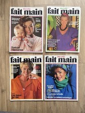 Lot 4 Magazines Fait Main 1986