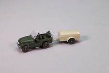 ZH548 WIKING Train HO Jeep Army + Trailer ref. 5 Length 75mm 
