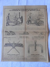 OLD BROCHURE LE POUSSEUR DE WAGONS LOCOMOTIVES 1950's