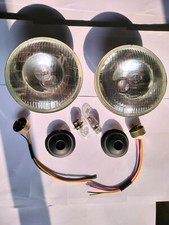 Lucas 7” Pouces 12V 3 Broche H4 LHD Phare 1950 Pour Série 1 Land Rover 80