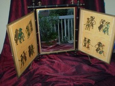 Ancien Miroir de barbier