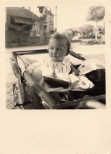 OLD PHOTOGRAPH 1950 BABY IN HIS PRUNER