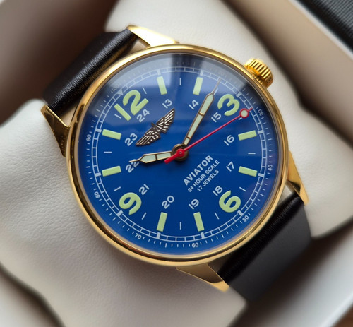 Vintage raketa aviator watch - aviator,