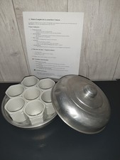 Yaourtière YALACTA en aluminium- 7 pots- Vintage, écologique et sans électricité