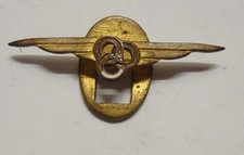 Insigne boutonnière original Aviation Populaire  1936 Fab. M. Delande Paris
