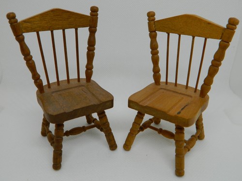 Meubles miniatures bois lot - miniatures, en