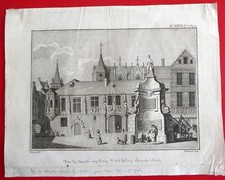 Gravure ancienne ROUEN, XVIIIe