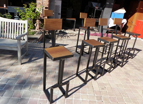 Chaise haute industrielle sur