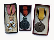 Lot 3 Médailles Belges WWI