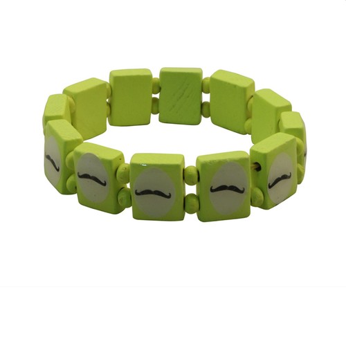 Bracelet bois moustache - bracelet,