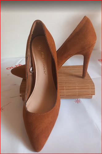 Escarpins marron simili - marron, en
