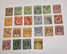 22 timbres Établissements des détroits "Straits Settlements" Le Roi George V 