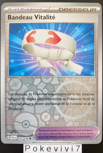 Carte pokemon bandeau vitalite - carte,