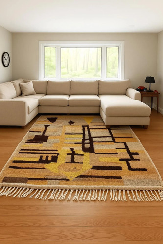 Tapis laine berbère - laine,