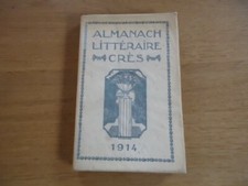 LITTERATURE ALMANACH LITTERAIRE CRES 1914 DESSIN RASSENFOSSE CALENDRIER VIERGE