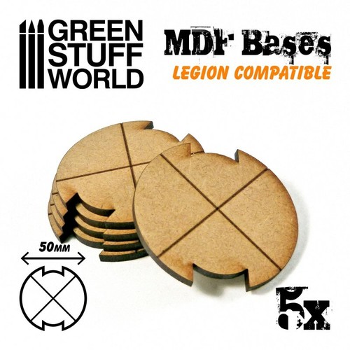 Socles rond 50mm mdf - 50mm, star