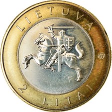 Monnaie, Lithuania, 2 Litai