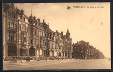 Old postcard Middelkerke, La Digue et les Villas 1931 