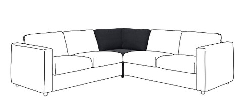 Housse section angle ikea - housse,