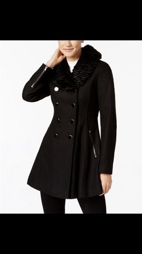 Guess faux fur - faux-fur-collar, double