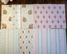 Lot of 40 Antique Tapestry Wallpaper Sheets 11