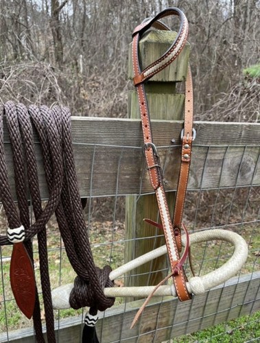 Bitless hackamore rawhide - bitless,
