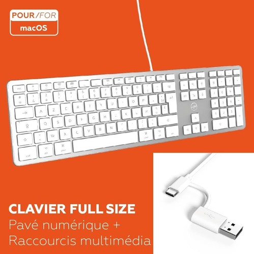 Clavier usb francais - usb, c