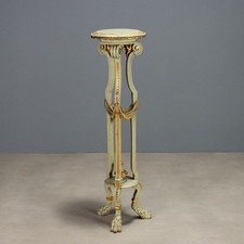 Porte-Vase Ancien Style Néoclassique Bois du XIXe Siècle Original