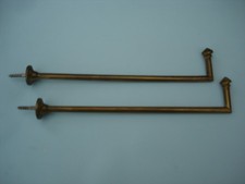 1 paire de grande embrasses pour Rideaux en Laiton doré Vintage - 28,3 cm.