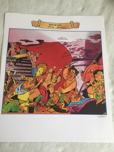 Sérigraphie astérix chez les - sérigraphie,