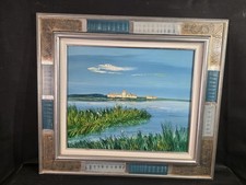 Tableau huile Étang en