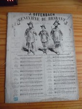 PARTITION OFFENBACH GENEVIEVE