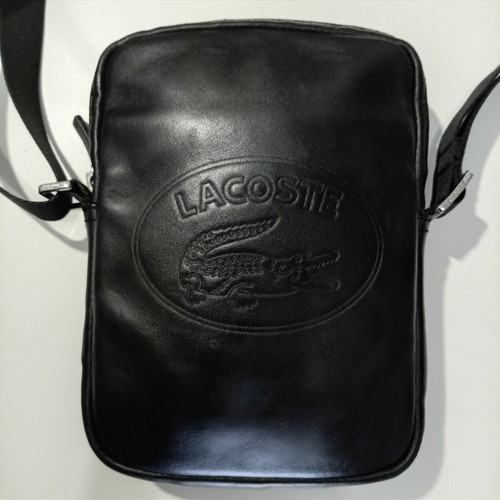 Sacoche lacoste 12 cuir - lacoste,