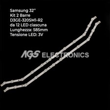 KIT 2 BARRES BANDES TV LED