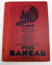 RENE BANCAL L'Auto Paris Car Accessories Catalogue No. 33 French