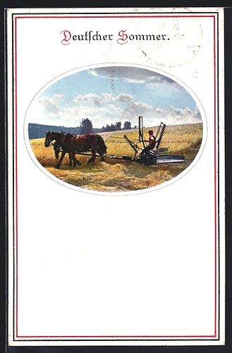 Carte postale attelage - , de