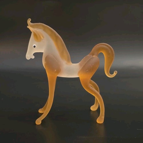 Statuette cheval verre - cheval, en
