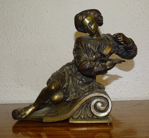Sculpture bronze jeune - d'un,