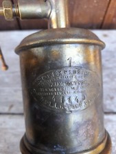 antique attic folk art soldering iron lamp