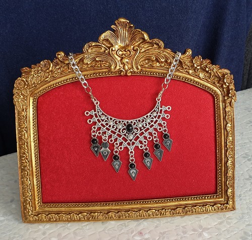 Collier fantaisie métal - collier, en