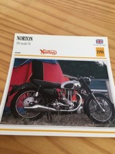 Norton 350 model 50 1956 Carte Collection moto Atlas UK