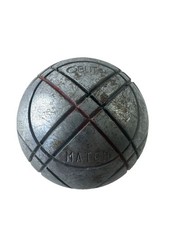 Vintage Pétanque bowls OBUT MATCH 710 U 46 French game of pétanque Used .