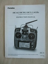 ORIGINAL FUTABA 10CAG / 10CHG / 10CG INSTRUCTION MANUAL - 2.4GHz - 119 PAGES